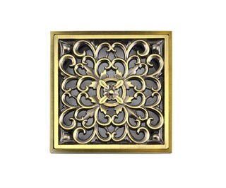 21962 Насадка с рамкой и дизайн-решеткой Узоры, Bronze de Luxe 21962 - фото 24325