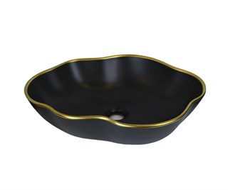 1395 Раковина-чаша Black Orchid, 500х380х130 мм, цвет черный, Bronze de Luxe 1395 - фото 24586