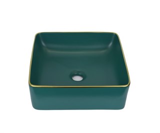 1063 Накладная раковина Golden Meadow, 400х400х115мм, цвет зеленый, Bronze de Luxe 1063 - фото 24610