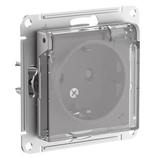 Aqua Алюминий Розетка с/з со шторками с прозрач. крышк, 16А,IP44, мех Systeme Electric AtlasDesign ATN440346 ATN440346 - фото 25364