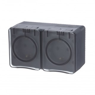 Profi54 Наруж Антрацит Розетка 2-ая с/з со шт., 16А 250B Systeme Electric AtlasDesign ATN544026 ATN544026 - фото 25369