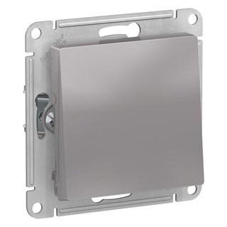 Aqua Алюминий Переключатель 1-клавишный IP44, сх.6, 10АХ, механизм Systeme Electric AtlasDesign ATN440361 ATN440361 - фото 25371