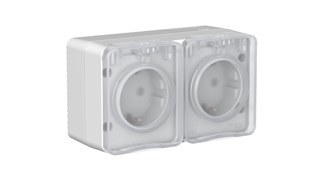 Profi54 Наруж Серый Розетка двойная с/з со шт.16А Systeme Electric AtlasDesign ATN543026 ATN543026 - фото 25378