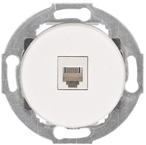 Розетка телефонная RJ-12 Vintage 885504-1, белая 885504-1