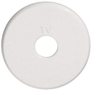 Накладка розетки  TV Vintage, белая 885104-1