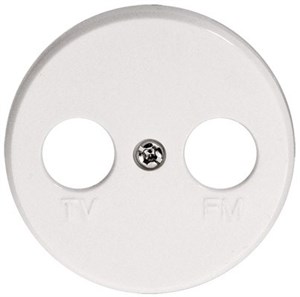 Накладка розетки  TV+FM Vintage, белая 885204-1