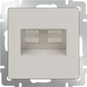 Розетка двойная Ethernet RJ-45 (слоновая кость) W1181103 W1181103