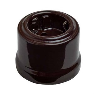 Розетка ретро пластиковая Коричневая Bironi B1-101-22 B1-101-22