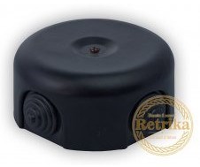 Распаячная коробка Матовая Черная D-90 Retrika RR-09009 RR-09009