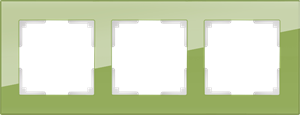 Рамка на 3 поста (фисташковый) WL01-Frame-03 WL01-Frame-03