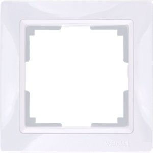 Рамка на 1 пост (белый, basic) W0012001 W0012001