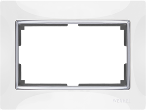 Рамка для двойной розетки (белый) W0081901 W0081901
