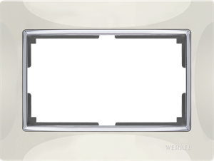 Рамка для двойной розетки (слоновая кость) W0081903 W0081903