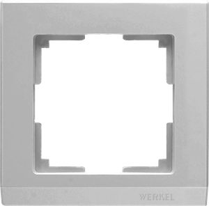 Рамка на 1 пост (серебряный) W0011806 W0011806