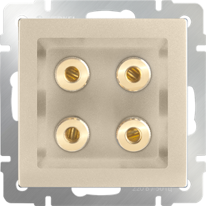 Акустическая розетка (шампань) WL11-AUDIOx4 W1185011