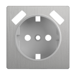 Накладка  для розетки USB (cеребряный рифленый)  W1179509 W1179509