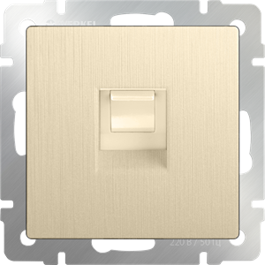 Розетка Ethernet RJ-45 (шампань рифленый) W1181010 W1181010