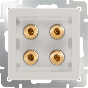 Акустическая розетка (слоновая кость) WL03-AUDIOx4 ivory WL03-AUDIOx4 ivory