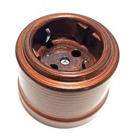 Розетка ретро пластиковая Медный Век Bironi B1-101-16 B1-101-16