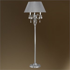 Торшер с абажуром и хрусталем 52-54/14654/Т3 ШАЛЕ АБЕЛЬ 52-54-14654-Т3