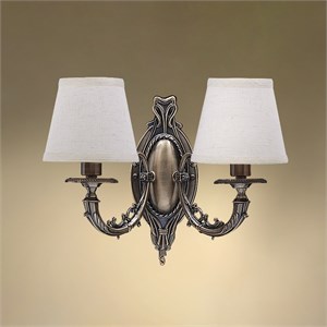 Бра двухрожковое с абажурами 2*14-104/8355/2А СТАРЫЙ АРБАТ 2x14-104-8355-2А