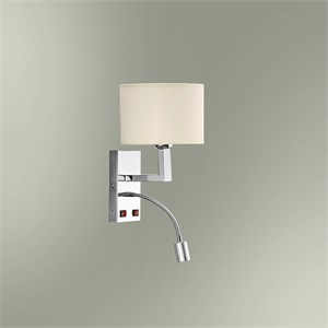 Бра с абажуром и светодиодной подсветкой180-502/15851L КАМЕЛОТ 180-502-15851L