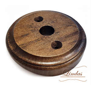 Накладка  для распред. коробки на бревно, Орех Лакированный Lindas 25863 25863