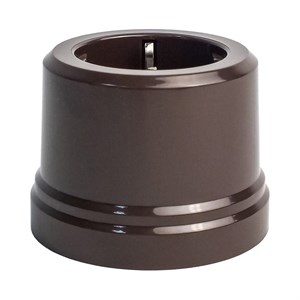 Розетка пластиковая ретро Коричневая EDISEL ВASIC KBS-03 KBS-03