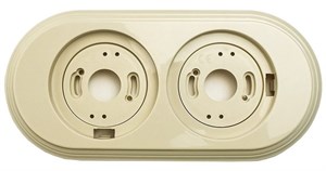 Рамка 2 -местная пластиковая для ретро электрики EDISEL FrW-02 FrW-02