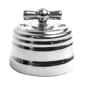 Выключатель ретро Серебро Edisel GRANDE KGSw1-5SM KGSw1-5SM