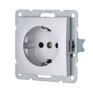 Розетка Серебро с з/к с защитными шторками LK60 LK STUDIO 863203 863203