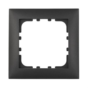 Рамка пластиковая 1-постовая черная LK60 LK STUDIO 864108 864108