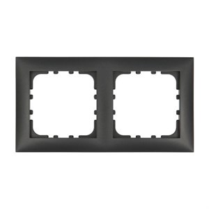 Рамка пластиковая 2-постовая черная LK60 LK STUDIO 864208 864208