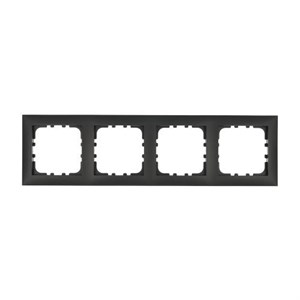 Рамка пластиковая 4-постовая черная LK60 LK STUDIO 864408 864408
