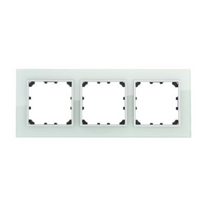 Рамка из натурального светлого стекла 3-постовая LK60 LK STUDIO 864311 864311