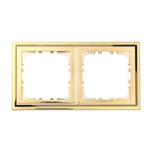 Рамка пластиковая 2-постовая золото Classic LK80 LK STUDIO 894216 894216