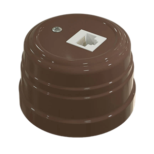 Розетка пластиковая ретро компьютерная RJ45 Какао Мезонин GE30341-70 GE30341-70