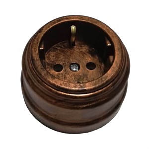 Розетка ретро пластиковая Медь Retro Design bu1000rd-м bu1000rd-м