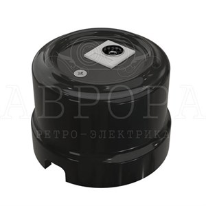 Ретро розетка TV (SAT), черный, серия Аврора, Мезонин GE70322-05 GE70322-05