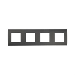 Рамка пластиковая 4-постовая (черный бархат) LK45 LK STUDIO 854408 854408