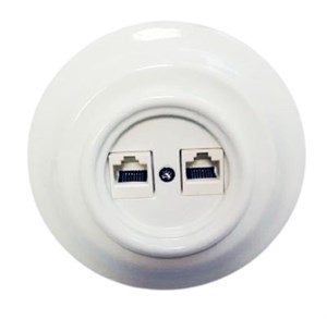 Механизм ретро розетки интернет, керамика, Colony, Retrika RSV-INT-01 RSV-INT-01