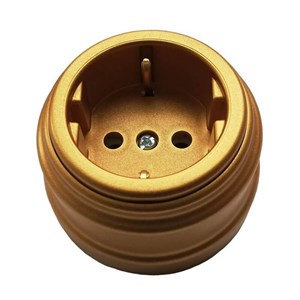 Розетка ретро пластиковая Золото Retro Design Р-Электро RE-RDRGL RE-RDRGL