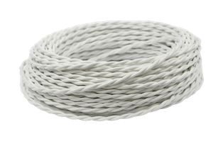 Ретро провод витой (50м) Белый Interior Wire Twist Магус ТМ ПРВ-БЕЛ-50м ПРВ-БЕЛ-50м