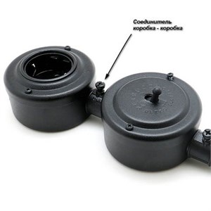 Соединитель коробка-коробка "Чёрный Муар", сталь, PETRUCCI C20MR C20MR