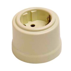 Розетка ретро пластиковая Песочное золото Bironi B1-101-24 B1-101-24