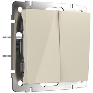 Перекрестный переключатель двухклавишный (слоновая кость) W1123003 W1123003