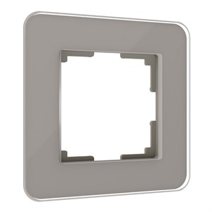 Рамка из стекла на 1 пост Elite дымчатый W0012417 W0012417