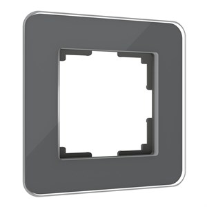 Рамка из стекла на 1 пост Elite графит W0012440 W0012440
