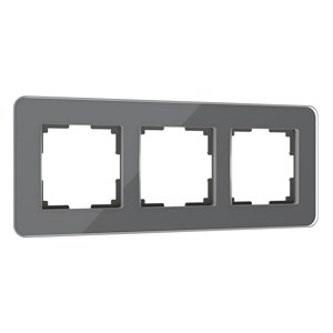 Рамка из стекла на 3 поста Elite графит W0032440 W0032440