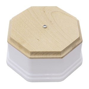 Коробка распределительная ретро, пластиковая, белая, фигурная, Salvador, PL.BOX.2WT.NK PL.BOX.2WT.NK